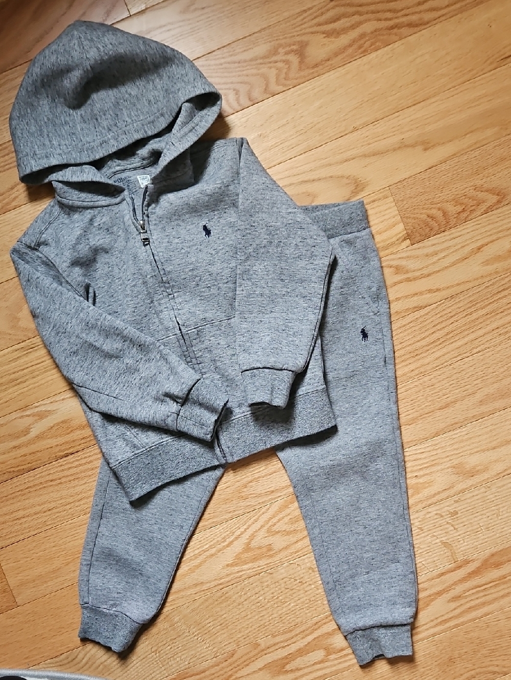 Ralph Lauren Heather Gray Hoodie & Jogger Set